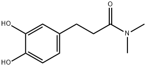 Benzenepropanamide, 3,4-dihydroxy-N,N-dimethyl- (9CI) Struktur