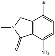 7-aMino-4-broMo-2-Methylisoindolin-1-one Struktur