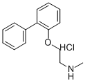 Ethanamine, 2-((1,1'-biphenyl)-2-yloxy)-N-methyl-, hydrochloride Struktur