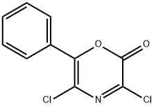 2H-1,4-Oxazin-2-one,  3,5-dichloro-6-phenyl- Struktur