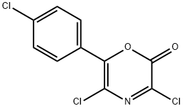 2H-1,4-Oxazin-2-one,  3,5-dichloro-6-(4-chlorophenyl)- Struktur