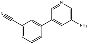 3-(5-aMinopyridin-3-yl)benzonitrile Struktur