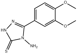 4-AMINO-5-(3,4-DIMETHOXY-PHENYL)-4H-[1,2,4]TRIAZOLE-3-THIOL Struktur