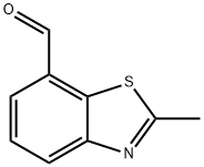 7-Benzothiazolecarboxaldehyde,2-methyl-(9CI) Struktur