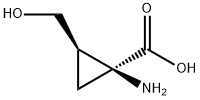 Cyclopropanecarboxylic acid, 1-amino-2-(hydroxymethyl)-, (1S,2R)- (9CI) Struktur