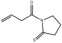 2-Pyrrolidinethione,  1-(1-oxo-3-butenyl)-  (9CI) Struktur