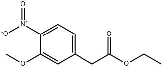 Benzeneacetic acid, 3-Methoxy-4-nitro-, ethyl ester Struktur