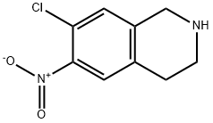 7-Chloro-6-nitro-1,2,3,4-tetrahydroisoquinoline hydrochloride Struktur