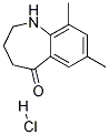 7,9-dimethyl-3,4-dihydro-1H-benzo[b]azepin-5(2H)-one hydrochloride Struktur