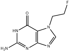 7-(2'-fluoroethyl)guanine Struktur