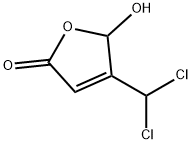 4-(dichloromethyl)-5-hydroxy-5H-furan-2-one Struktur