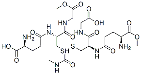 S-(N-METHYLCARBAMOYL)GLUTATHIONEDIMETHYLESTER Struktur