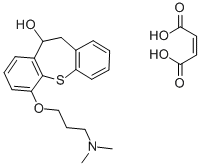 6-(3-Dimethylaminopropoxy)-10,11-dihydrodibenzo(b,f)thiepin-10-ol hydr ogen maleate Struktur