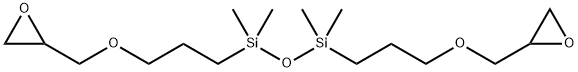 1,3-bis(3-glycidoxypropyl)tetramethyldisiloxane Struktur