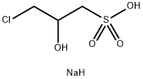 3-CHLORO-2-HYDROXYPROPANESULFONIC ACID SODIUM SALT Structure