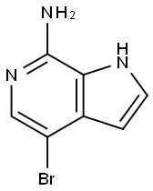 1H-Pyrrolo[2,3-c]pyridin-7-aMine, 4-broMo- Struktur