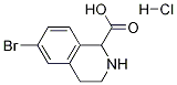 6-BroMo-1,2,3,4-tetrahydro-isoquinoline-1-carboxylic acid hydrochloride Struktur