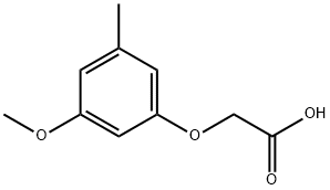 2-(3-Methoxy-5-methylphenoxy)acetic acid Struktur