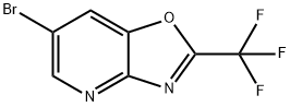 6-Bromo-2-(trifluoromethyl)oxazolo[4,5-b]pyridine Struktur