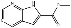 Methyl 7H-pyrrolo[2,3-d]pyrimidine-6-carboxylate Struktur