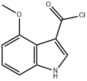 4-Methoxy-1H-indole-3-carbonyl chloride Struktur