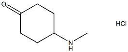 Cyclohexanone, 4-(methylamino)-, hydrochloride (1:1) Struktur