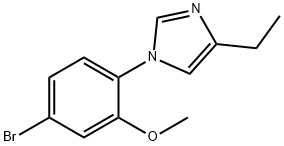 1-(4-broMo-2-Methoxyphenyl)-4-ethyl-1H-iMidazole Struktur