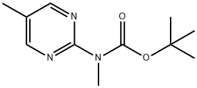 Methyl-(5-Methyl-pyriMidin-2-yl)-carbaMic acid tert-butyl ester Struktur