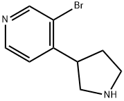 3-broMo-4-(pyrrolidin-3-yl)pyridine Struktur