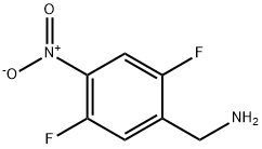 Benzenemethanamine, 2,5-difluoro-4-nitro- Struktur