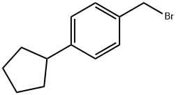 1-(broMoMethyl)-4-cyclopentylbenzene Struktur