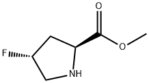 METHYL (2S,4R)-4-FLUOROPROLINATE Struktur