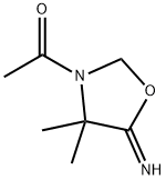 5-Oxazolidinimine, 3-acetyl-4,4-dimethyl- (9CI) Struktur