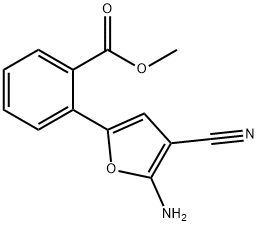 Methyl 2-(5-AMino-4-cyano-2-furyl)benzoate Struktur