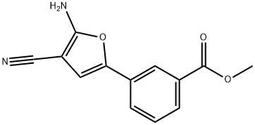 Methyl 3-(5-AMino-4-cyano-2-furyl)benzoate Struktur