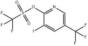 3-Iodo-5-(trifluoromethyl)pyridin-2-yl trifluoromethanesulfonate Struktur