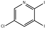 5-Chloro-2,3-diiodopyridine Struktur