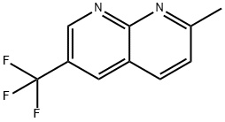 2-Methyl-6-(trifluoromethyl)-1,8-naphthyridine Struktur