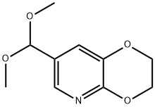 7-(Dimethoxymethyl)-2,3-dihydro-[1,4]dioxino-[2,3-b]pyridine Struktur