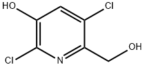 2,5-Dichloro-6-(hydroxymethyl)pyridin-3-ol Struktur