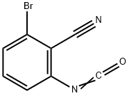 2-broMo-6-isocyanatobenzonitrile Struktur