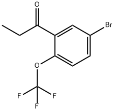 4-BroMo-2-propanoyl-1-(trifluoroMethoxy)benzene Struktur