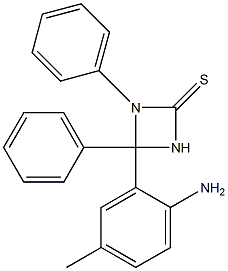 (Z)-((2-Amino-5-methylphenyl)phenylmethylene)phenylthiourea Struktur