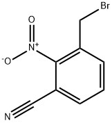 Benzonitrile, 3-(broMoMethyl)-2-nitro- Struktur