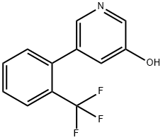 3-Hydroxy-5-(2-trifluoroMethylphenyl)pyridine Struktur