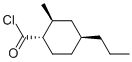 Cyclohexanecarbonyl chloride, 2-methyl-4-propyl-, (1alpha,2beta,4beta)- (9CI) Struktur