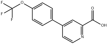 4-(4-TrifluoroMethoxyphenyl)picolinic acid Struktur