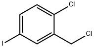 2-Chloro-5-iodo-benzylchloride Struktur