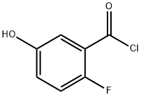 2-fluoro-5-hydroxybenzoyl chloride Struktur