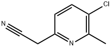 2-Pyridineacetonitrile, 5-chloro-6-methyl- Struktur